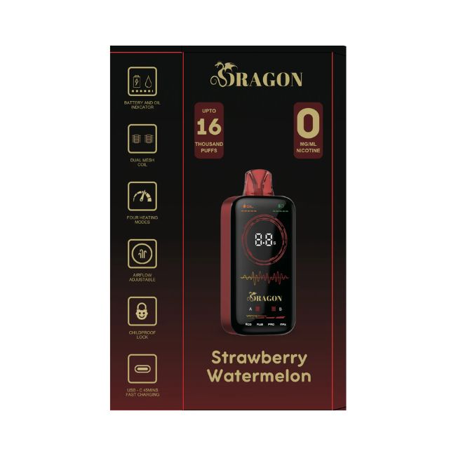 DRAGON ZERO 0% DISPOSABLE (100ML) 16K PUFFS 5CT/ BOX - Image 2