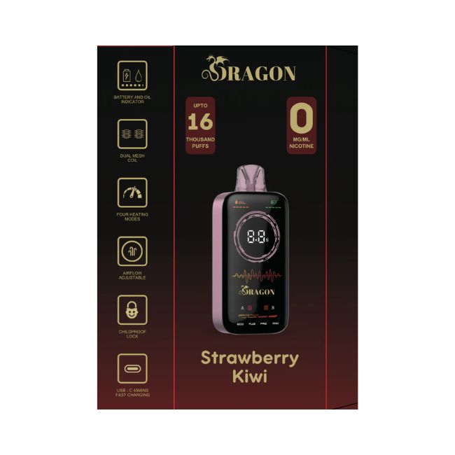 DRAGON ZERO 0% DISPOSABLE (100ML) 16K PUFFS 5CT/ BOX - Image 3