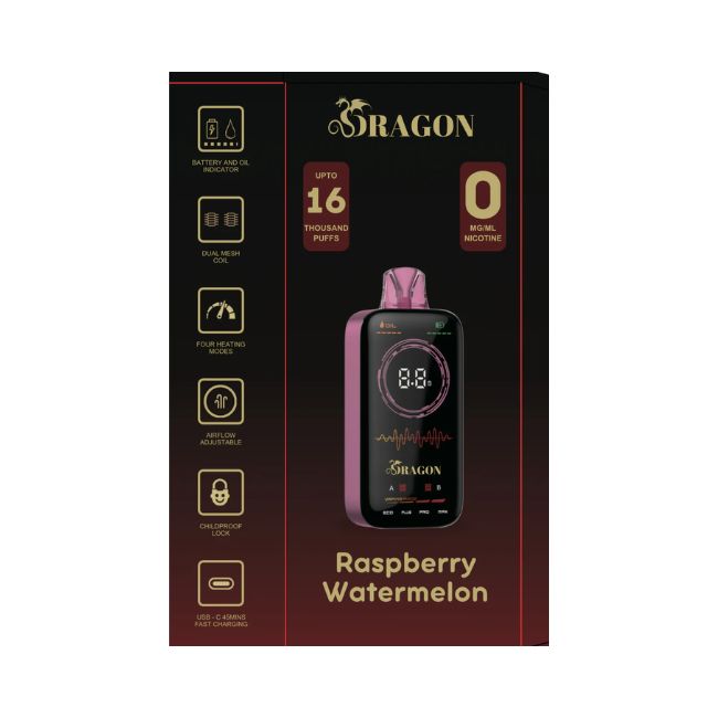 DRAGON ZERO 0% DISPOSABLE (100ML) 16K PUFFS 5CT/ BOX - Image 4
