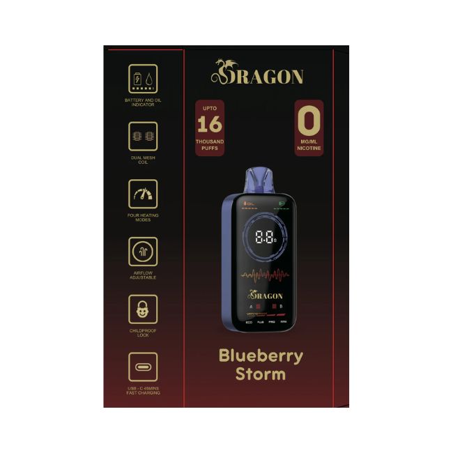 DRAGON ZERO 0% DISPOSABLE (100ML) 16K PUFFS 5CT/ BOX - Image 8