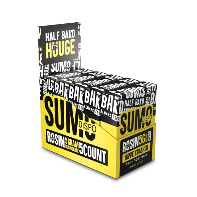 HALF BAK'D SUMO ROSIN BLEND THC-P+THC-H+THC-A 5GM DISPO 5CT/ BOX - Image 3