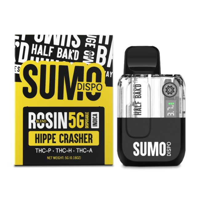 HALF BAK'D SUMO ROSIN BLEND THC-P+THC-H+THC-A 5GM DISPO 5CT/ BOX - Image 4