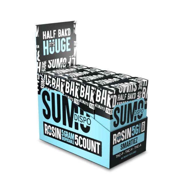 HALF BAK'D SUMO ROSIN BLEND THC-P+THC-H+THC-A 5GM DISPO 5CT/ BOX - Image 5