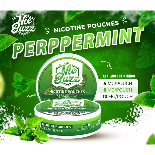 NIC BUZZ NICOTINE - 5 CANS / PACK "20 POUCHES PER CAN" - Image 2