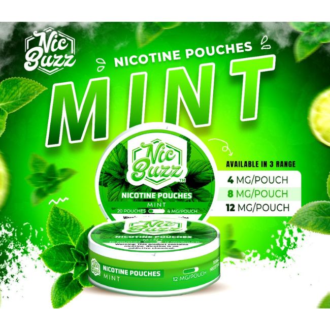 NIC BUZZ NICOTINE - 5 CANS / PACK "20 POUCHES PER CAN" - Image 3