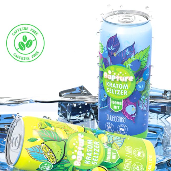 RAPTURE KRATOM SELTZER DRINK 100MG MIT (12OZ 354ML/ CAN) 12CT/ CASE - Image 3