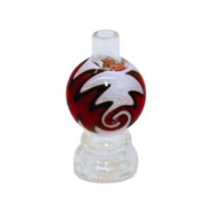 WPH202 GLASS 3"INCH GLOBE LIME PYREX DESIGN CARB CAP