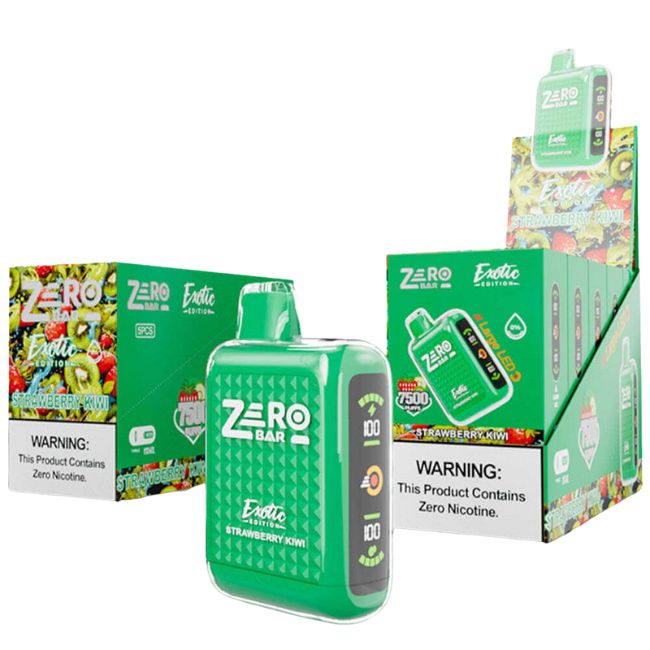 ZERO BAR 0% EXOTIC EDITION DISPOSABLE (65ML) 7.5K PUFFS 5CT/ BOX - Image 2