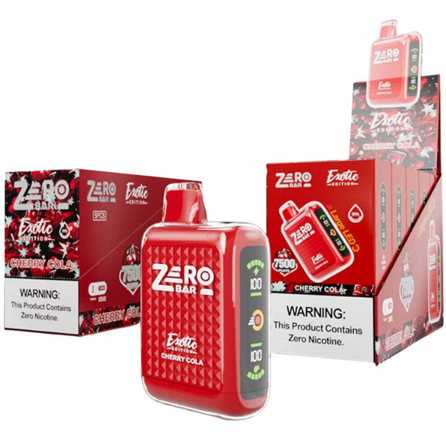 ZERO BAR 0% EXOTIC EDITION DISPOSABLE (65ML) 7.5K PUFFS 5CT/ BOX - Image 7