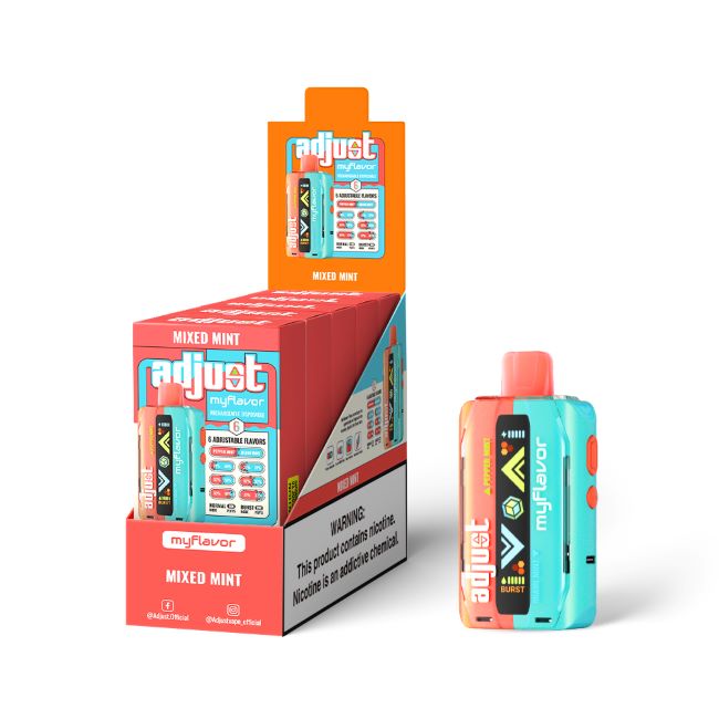ADJUST MYFLAVOR 5% DISPOSABLE (100ML) 40K PUFFS 5CT/ BOX - Image 2