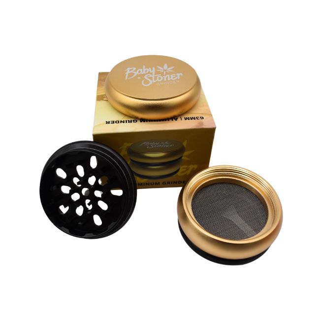 BABY STONER ALUMINIUM 63MM X 44MM GRINDER - Image 3