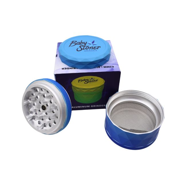 BABY STONER ALUMINIUM 63MM X 52MM GRINDER - Image 3