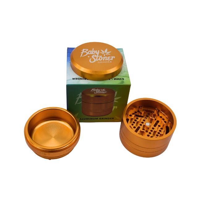 BABY STONER ALUMINIUM 63MM X 56MM GRINDER - Image 2