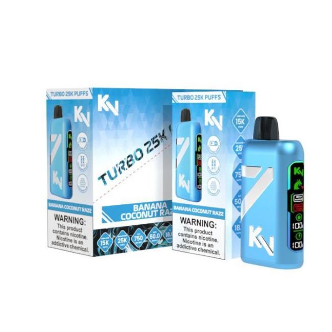KV TURBO 5% DISPOSABLE (90ML) TURBO MODE - 15K & REG. MODE - 25K PUFFS 5CT/ BOX - Image 2
