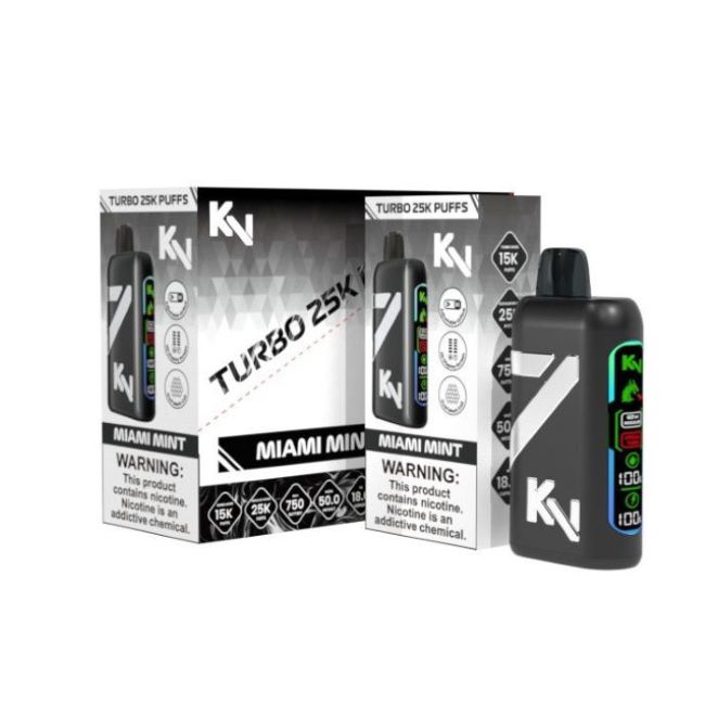 KV TURBO 5% DISPOSABLE (90ML) TURBO MODE - 15K & REG. MODE - 25K PUFFS 5CT/ BOX - Image 4
