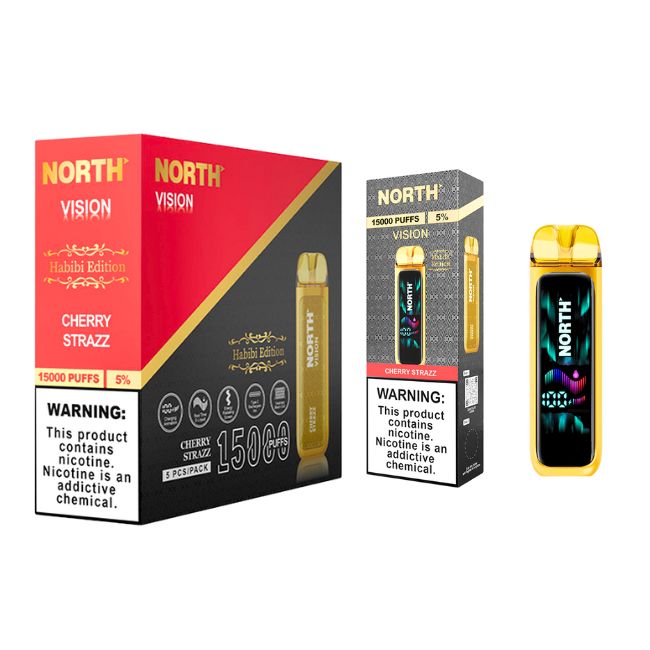 NORTH VISION HABIBI EDITION 5% DISPOSABLE (75ML) 15K PUFFS 5CT/ BOX - Image 3