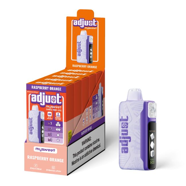 ADJUST MYSWEET 5% DISPOSABLE (100ML) 40K PUFFS 5CT/ BOX - Image 3