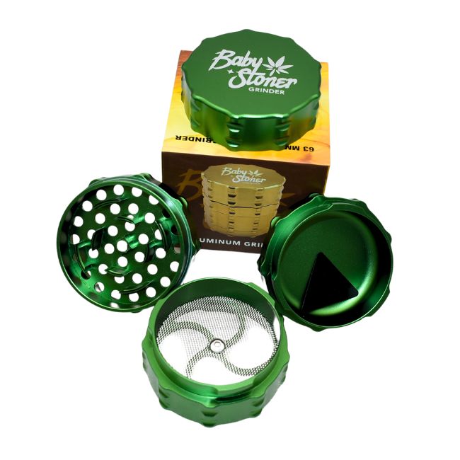 BABY STONER ALUMINIUM 63MM GRINDER - Image 2