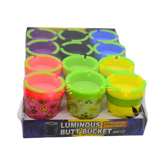 NEXT BUTT BUCKET ASHTRAY BOB MARLEY / WEED LEAF ASSORTED DESIGNS 12CT/ DISPLAY - Image 3