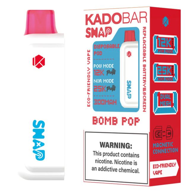 KADO BAR SNAP 5% DISPOSABLE POD (90ML) POW. MODE - 12K & NORM. MODE - 25K PUFFS 5CT/ BOX - Image 2