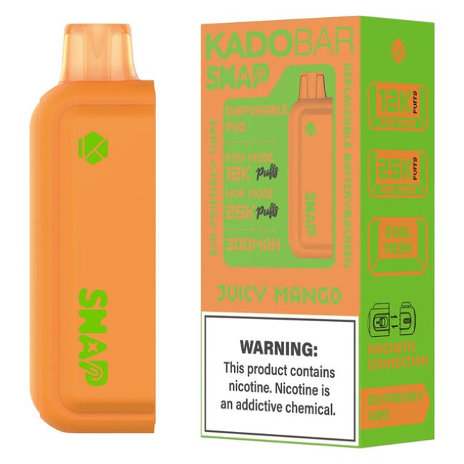 KADO BAR SNAP 5% DISPOSABLE POD (90ML) POW. MODE - 12K & NORM. MODE - 25K PUFFS 5CT/ BOX - Image 4