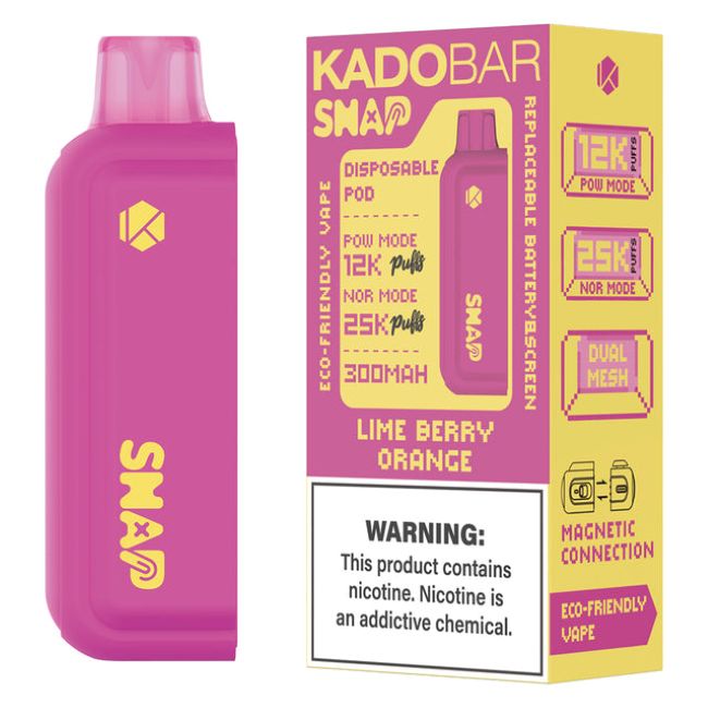 KADO BAR SNAP 5% DISPOSABLE POD (90ML) POW. MODE - 12K & NORM. MODE - 25K PUFFS 5CT/ BOX - Image 5