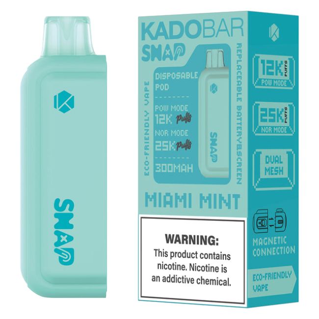 KADO BAR SNAP 5% DISPOSABLE POD (90ML) POW. MODE - 12K & NORM. MODE - 25K PUFFS 5CT/ BOX - Image 6