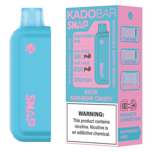 KADO BAR SNAP 5% DISPOSABLE POD (90ML) POW. MODE - 12K & NORM. MODE - 25K PUFFS 5CT/ BOX - Image 8