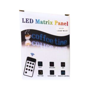 LEDMP1696 LED STRIP SIGN MATRIX PANEL WITH REMOTE CONTROL (L 23.42'' W 4.72'')