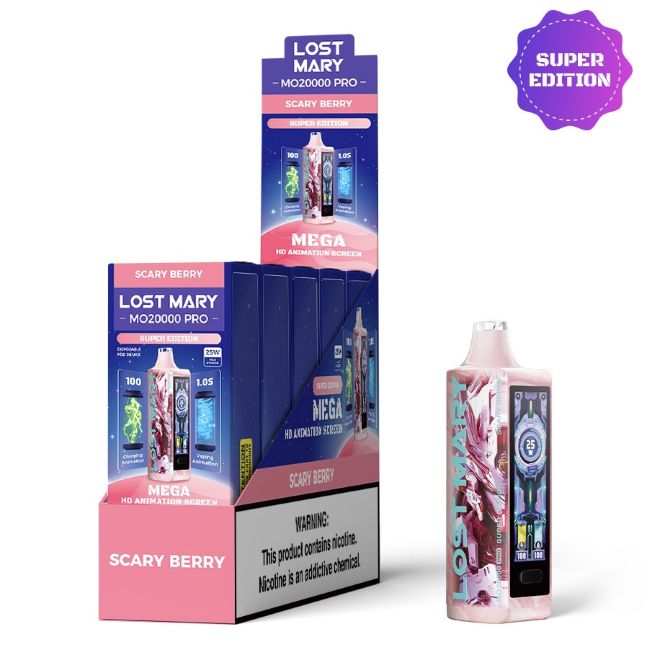 LOST MARY MO20000 PRO 5% DISPOSABLE (90ML) 20K PUFFS 5CT/ BOX - Image 3