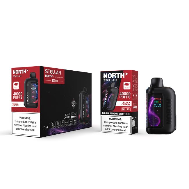 NORTH STELLAR DARK MOON EDI. 5% DISPOSABLE (100ML) 40K PUFFS 5CT/ BOX - Image 2