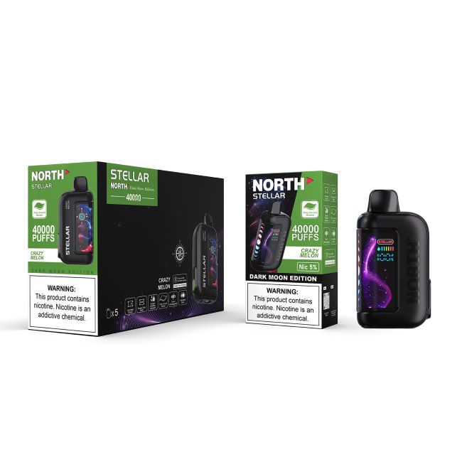 NORTH STELLAR DARK MOON EDI. 5% DISPOSABLE (100ML) 40K PUFFS 5CT/ BOX - Image 4