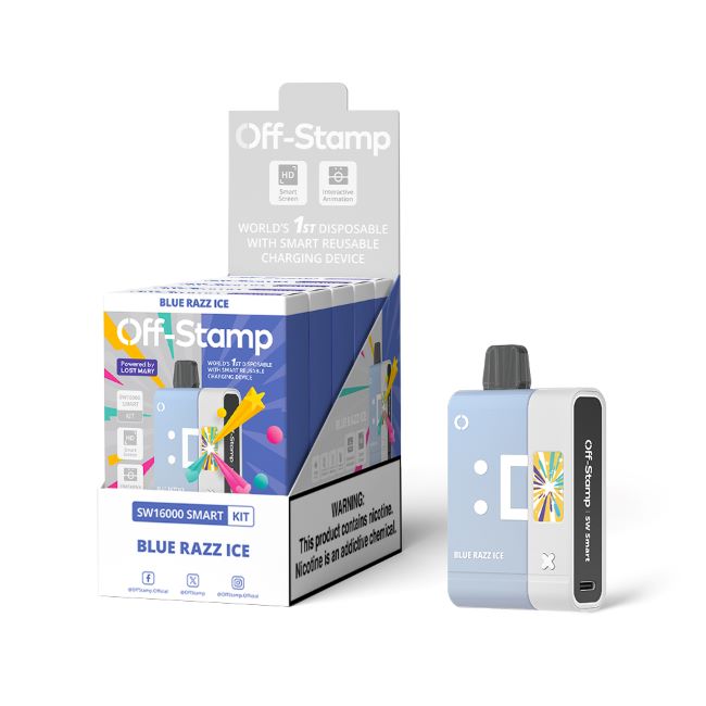 OFF STAMP SW16000 BY LOST MARY 5% DISPOSABLE KIT (85ML) 16K PUFFS 5CT/ BOX - Image 3