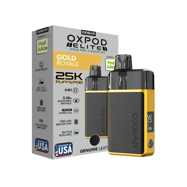 OXBAR OXPOD ELITE BY POD JUICE 1300mAH POD SYSTEM STARTER KIT 5CT/ BOX - Image 4