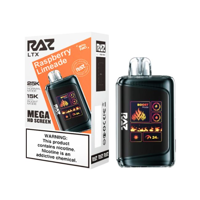 RAZ LTX 5% DISPOSABLE (80ML) 25K PUFFS 5CT/ BOX - Image 2