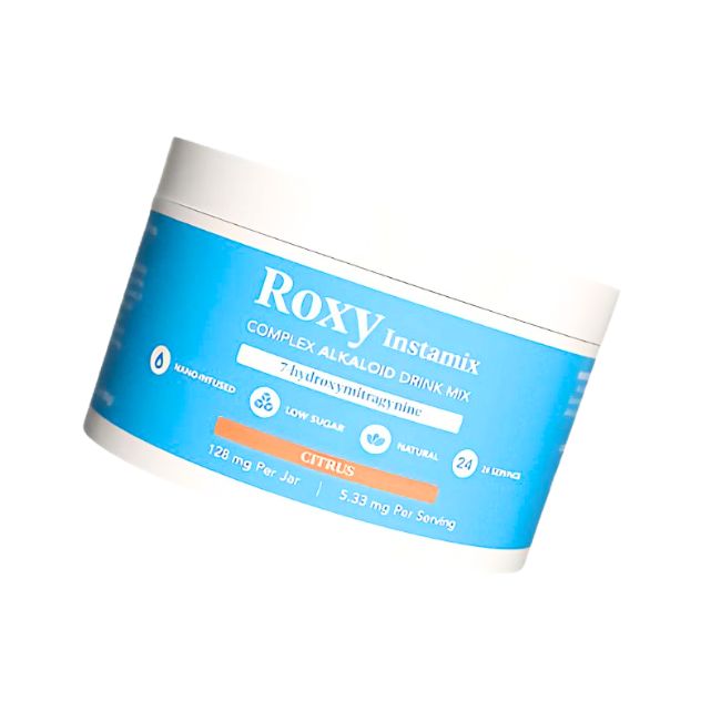 ROXY 7-HYDROXY INSTAMIX COMPLEX ALKALOID DRINK MIX POWDER 128MG 2.8OZ JAR - Image 2