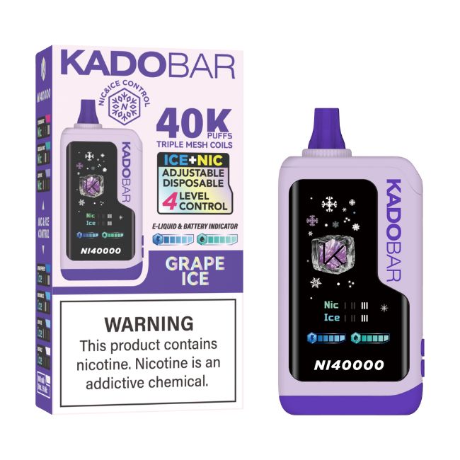 KADO BAR ICE + NIC CONTROL 5% DISPOSABLE (120ML) 40K PUFFS 5CT/ BOX - Image 5