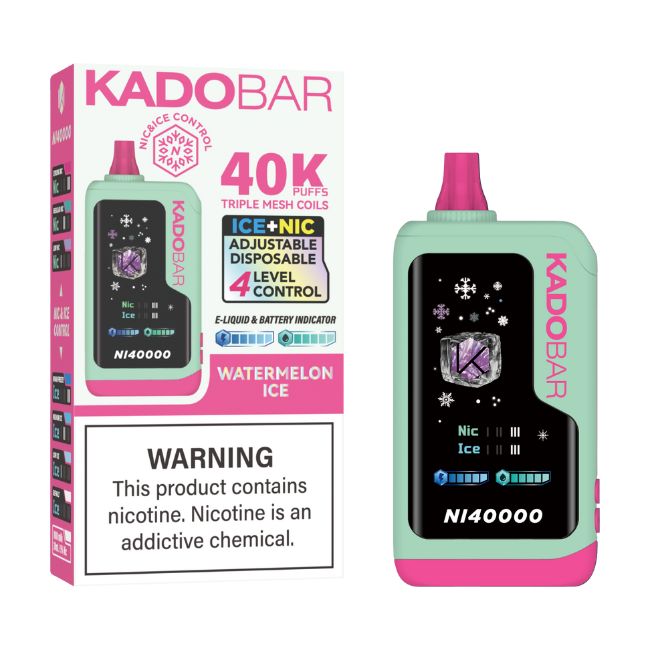 KADO BAR ICE + NIC CONTROL 5% DISPOSABLE (120ML) 40K PUFFS 5CT/ BOX - Image 8