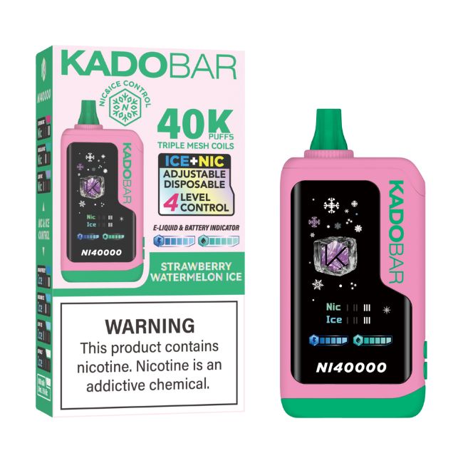 KADO BAR ICE + NIC CONTROL 5% DISPOSABLE (120ML) 40K PUFFS 5CT/ BOX - Image 9