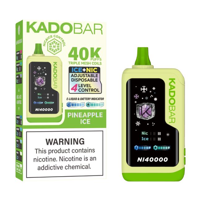 KADO BAR ICE + NIC CONTROL 5% DISPOSABLE (120ML) 40K PUFFS 5CT/ BOX - Image 10