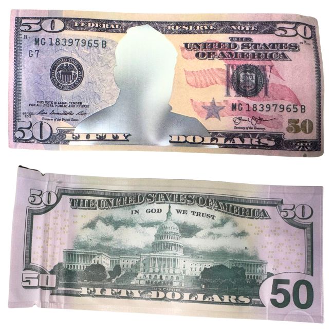 DOLLAR NOTES DESIGN 3.5GM MYLER BAGS 50CT - Image 4