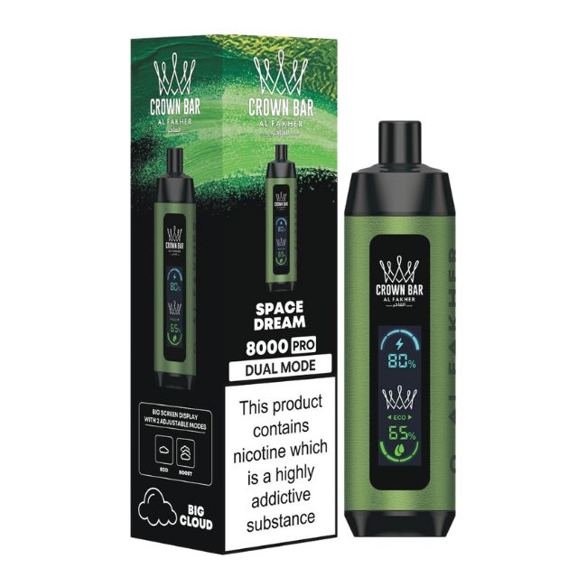CROWN BAR AL FAKHER DUAL MODE 5% DISPOSABLE (90ML) 8K PUFFS 5CT/ BOX MADE IN UAE - Image 6