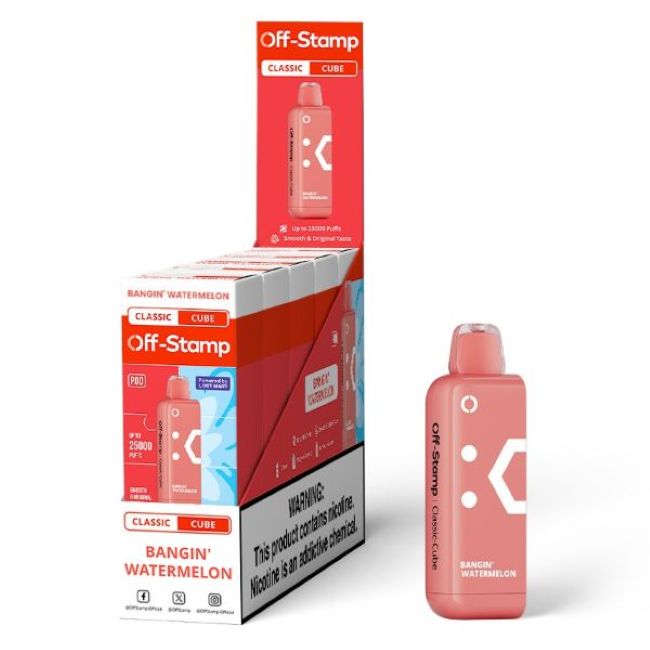 OFF STAMP CLASSIC CUBE BY LOST MARY 5% DISPOSABLE REFILL POD (90ML) 25K PUFFS 5CT/ BOX - Image 2