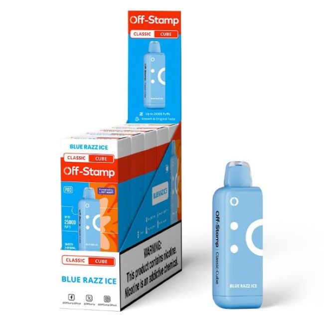 OFF STAMP CLASSIC CUBE BY LOST MARY 5% DISPOSABLE REFILL POD (90ML) 25K PUFFS 5CT/ BOX - Image 3