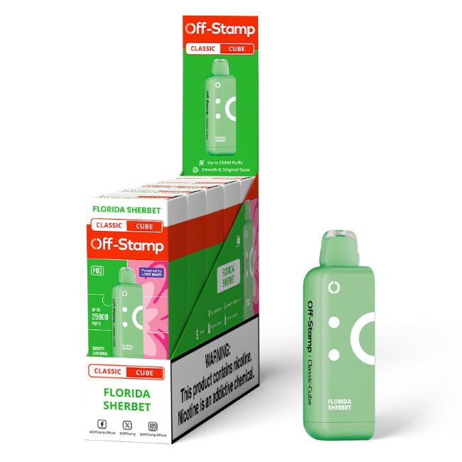 OFF STAMP CLASSIC CUBE BY LOST MARY 5% DISPOSABLE REFILL POD (90ML) 25K PUFFS 5CT/ BOX - Image 4