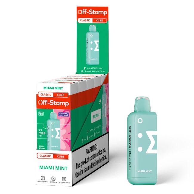 OFF STAMP CLASSIC CUBE BY LOST MARY 5% DISPOSABLE REFILL POD (90ML) 25K PUFFS 5CT/ BOX - Image 6