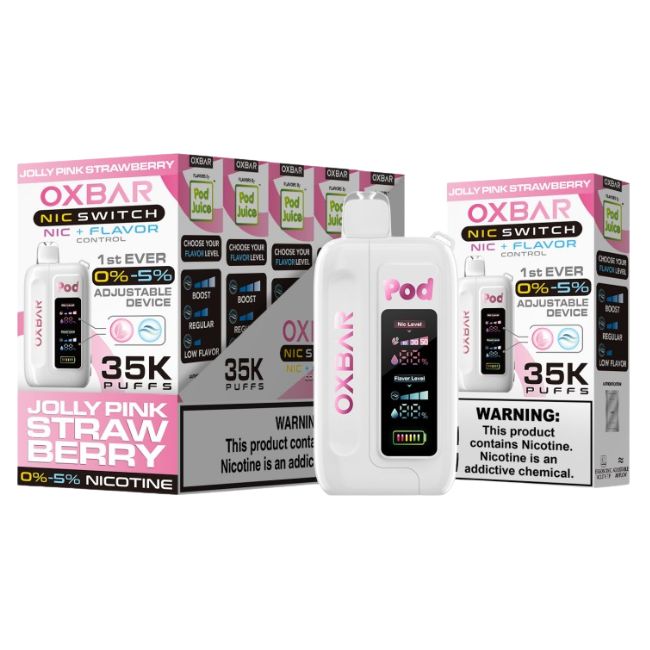 OXBAR NIC SWITCH NIC+FLAVOR CONTROL BY POD JUICE 5% DISPOSABLE (70ML) 35K PUFFS 5CT/ BOX - Image 6