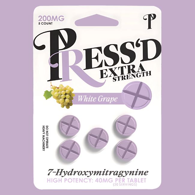PRESSD 7-HYDROXYMITRAGYNINE EXTRA STRENGHT 40MG PER TABLET 5CT/10PK - Image 2