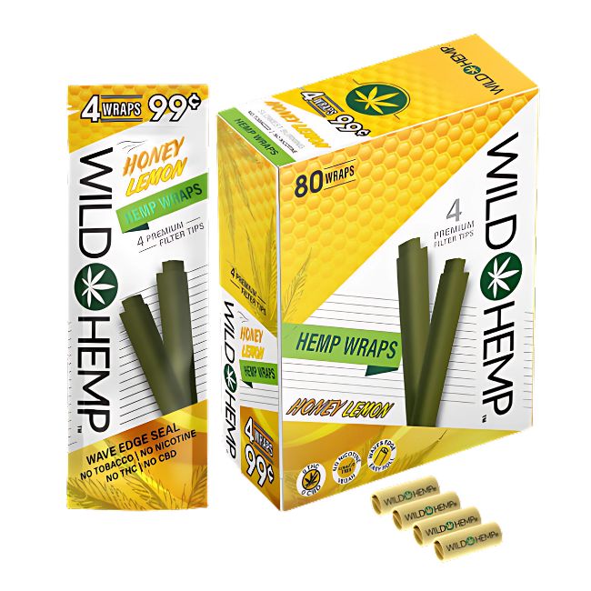 WILD HEMP PREMIUM HEMP WRAPS 4PK 20POUCHES / BOX (PRE PRICED $0.99) - Image 7