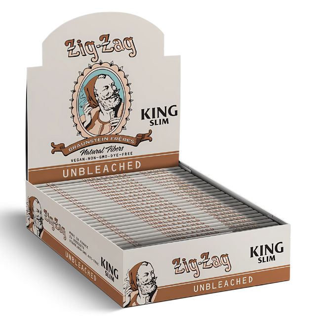 ZIG ZAG BRAUNSTEIN FRERES VINTAGE SERIES NATURAL GUM ROLLING PAPER 24CT/ BOX - Image 3